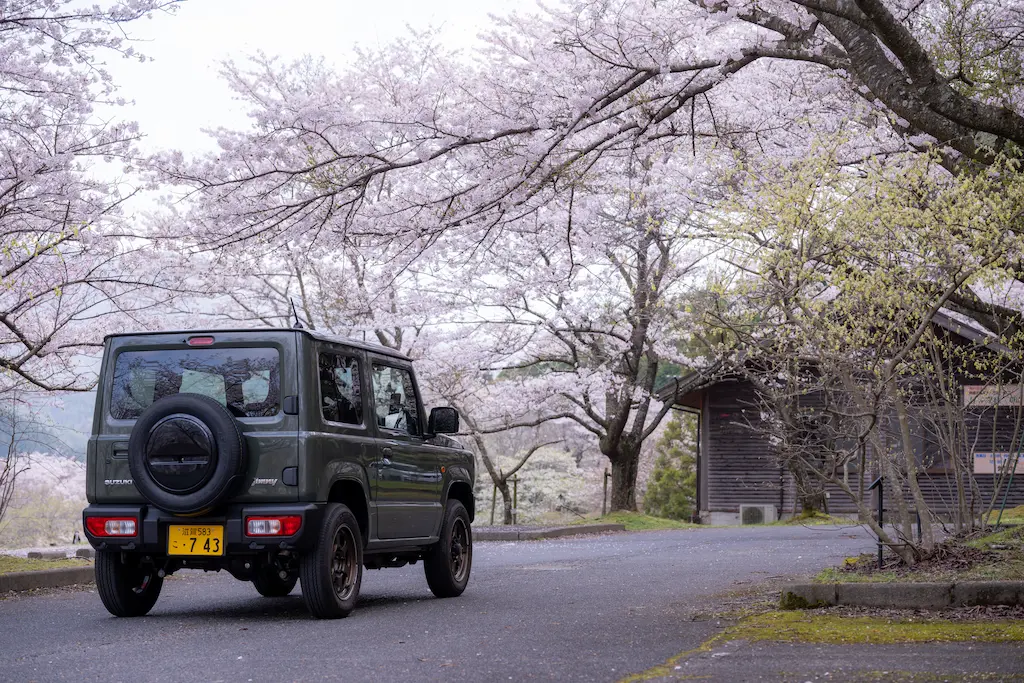 青土ダム 桜｜青土ダムブルーリバーパーク駐車場の桜並木とジムニーJB64W（記事まとめ）
